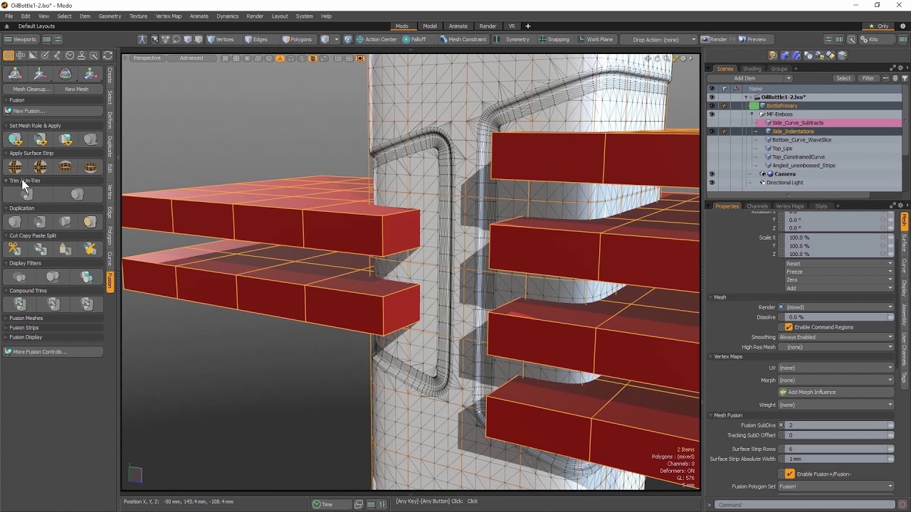 Modo 14.0 - MeshFusion Embossing