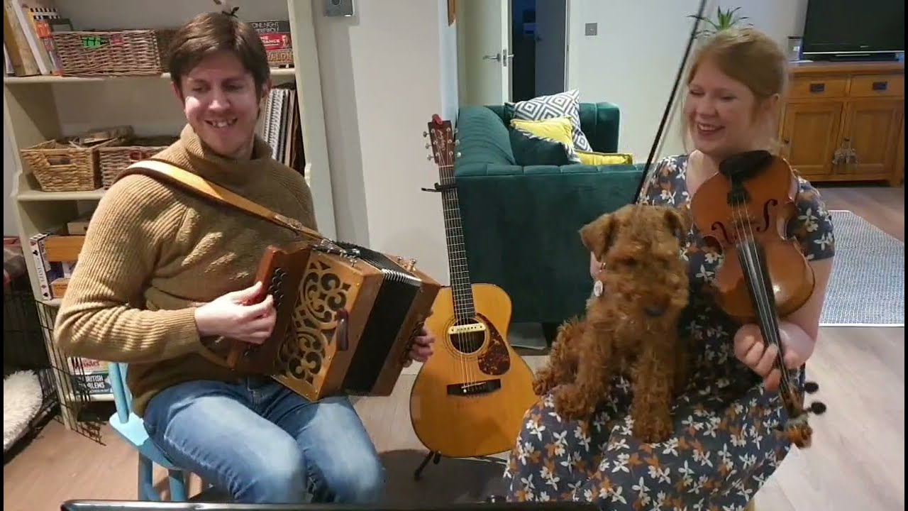 Irish jigs - Rolling Wave, Cliffs of Moher, Handsome Young Maidens - fiddle and accordion/melodeon