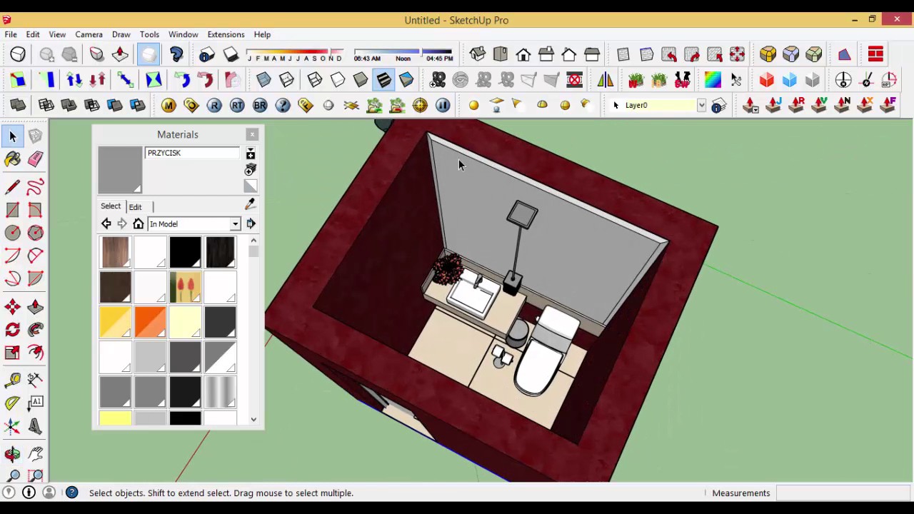 Curso modelagem Sketchup - BM maquetes - Aula 12 - Modelagem Lavabo