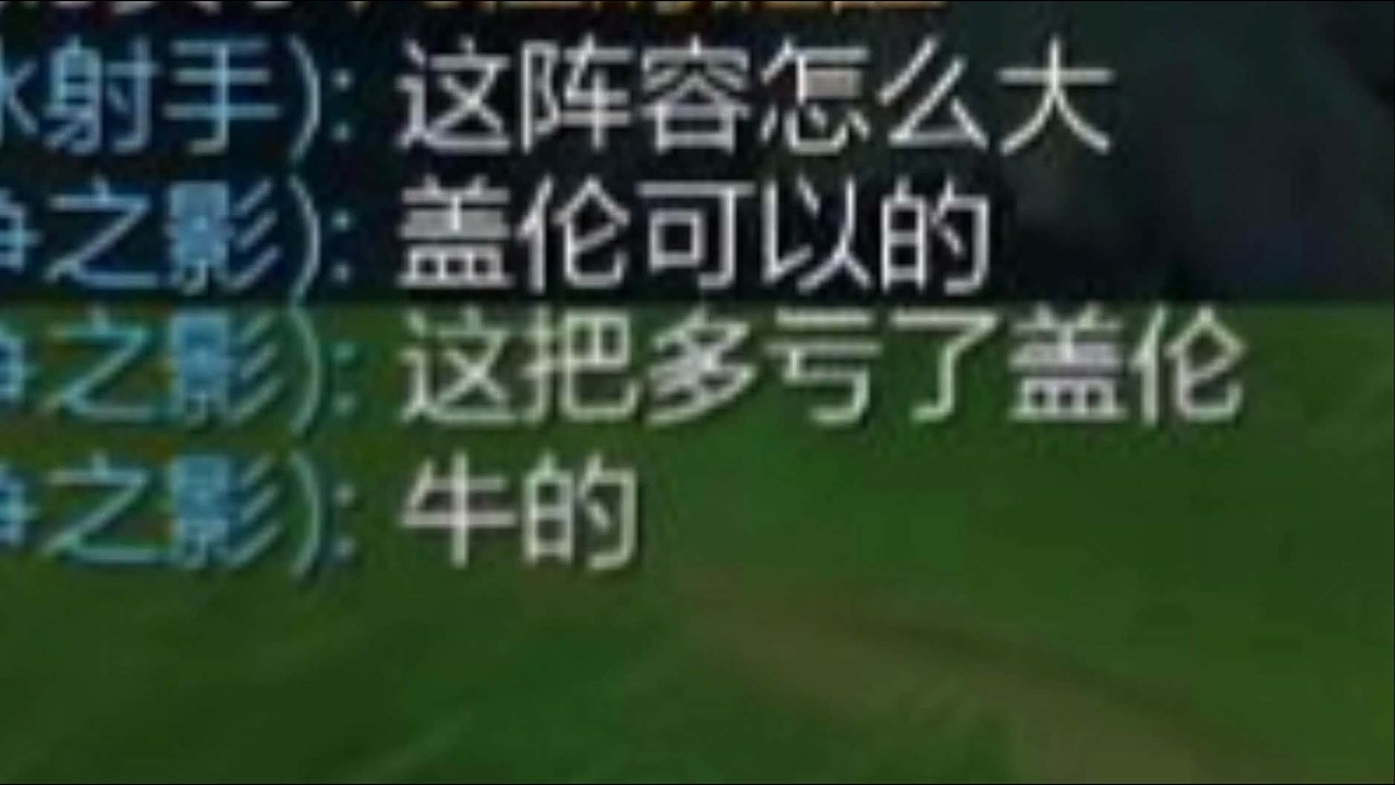 队友:  这把多亏了盖伦啊!