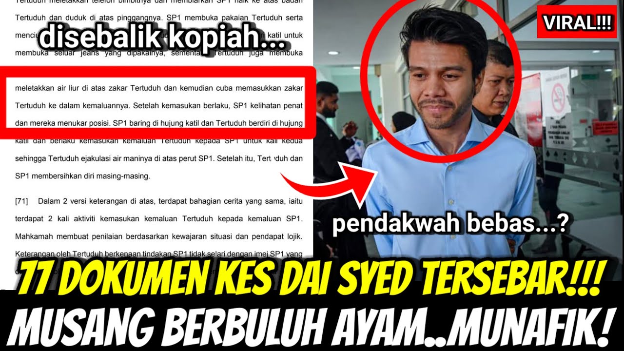 77 DOKUMEN KES DAI SYED TERSEBAR , RAMAI NETIZEN TERKEJUT