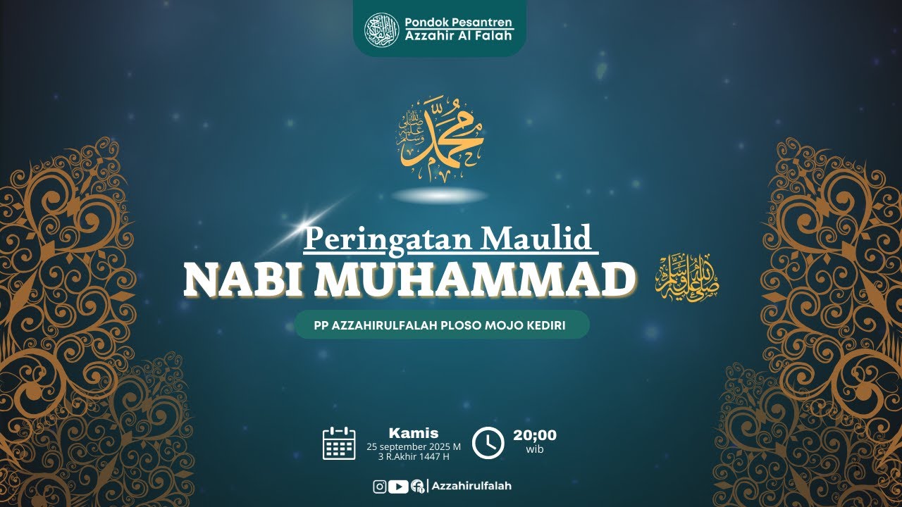 🔴LIVE MEMPERINGATI MAULUD NABI MUHAMMAD SAW ||PP AZZAHIRULFALAH PLOSO MOJO KEDIRI