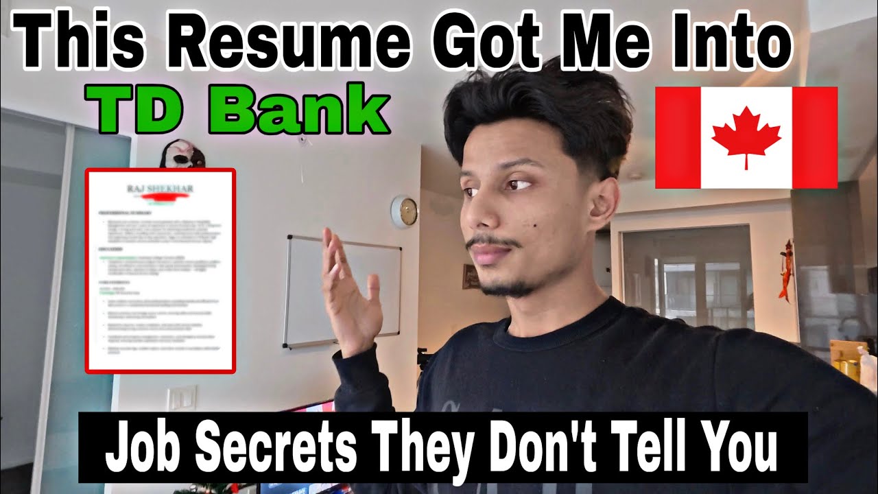 How My Resume Got Me Hired at TD Bank 🏦 | Canada | 2026 🇨🇦