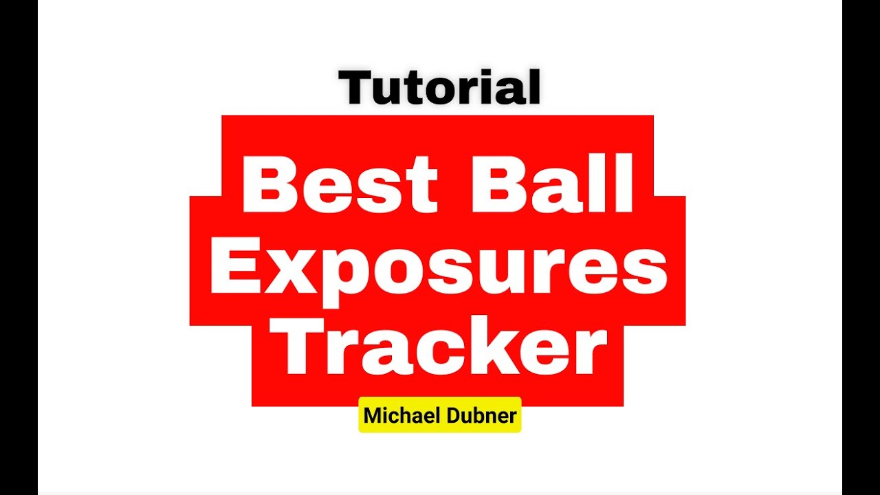 2025 Best Ball Exposures Tracker (Tutorial)