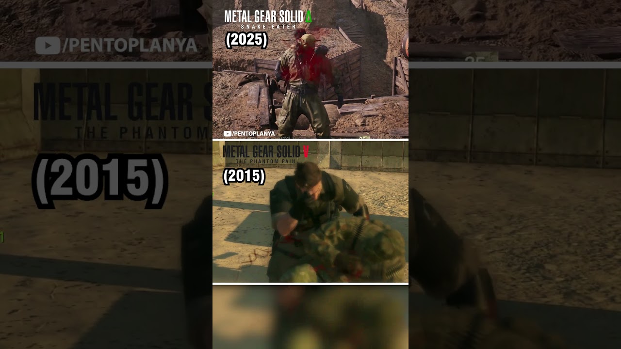 Knife Stealth Kill Comparison | Metal Gear Solid Delta Snake Eater vs The Phantom Pain