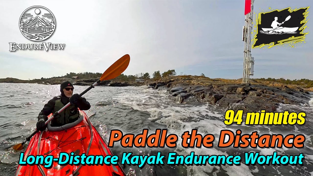 Virtual Kayaking | Paddle the Distance! Long-Distance Virtual Kayak Endurance Workout 🏝️💪