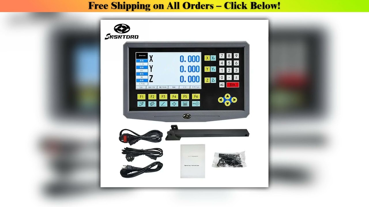 LCD DRO YH800-3 3 Axis Digital Readout Display 19 Languages TTL AC110V/220V For Milling boring