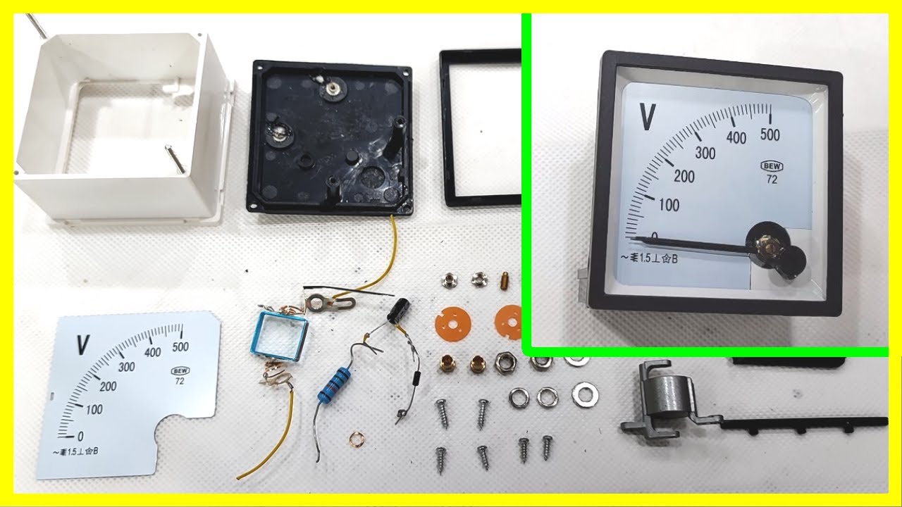 Inside Analog VoltMeter - Cấu tạo đồng hồ Vôn