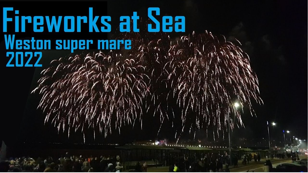 Fireworks at Sea, Weston Super Mare, 2022