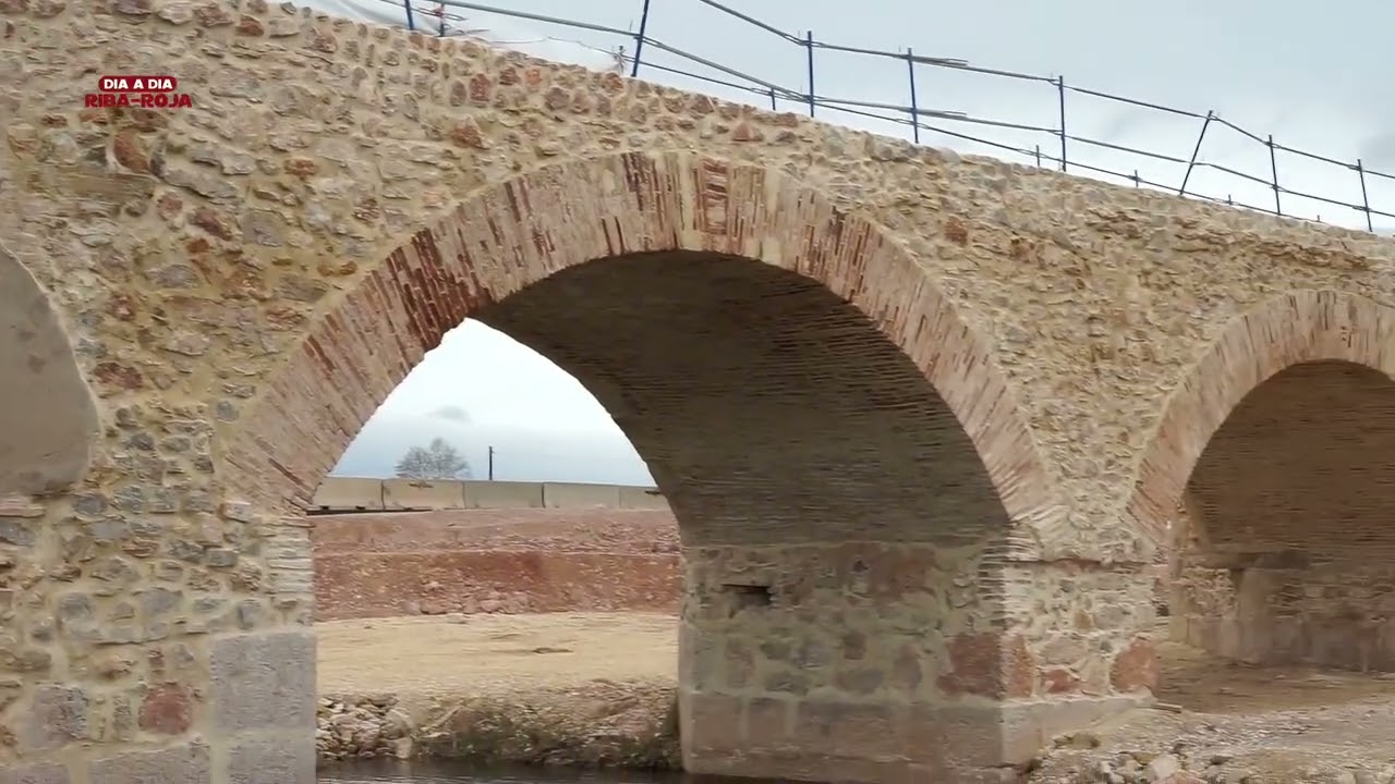 VÍDEO | Avanzan las obras de reconstrucción del Pont Vell de Riba-roja