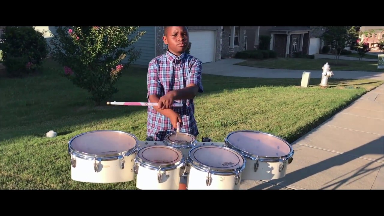 BYOS 10 Year Old Drum Line Tenor Drum Solo Darius Riles 