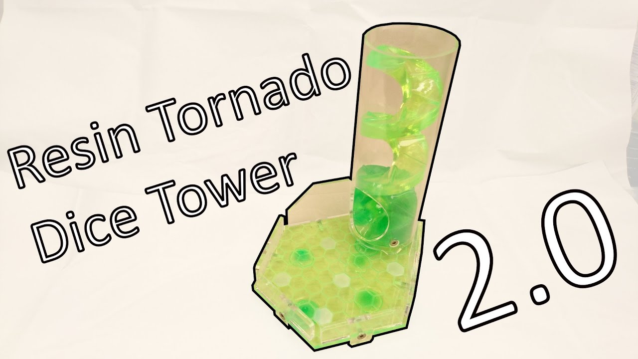 Resin Tornado Dice Tower 2.0 - How Its Made