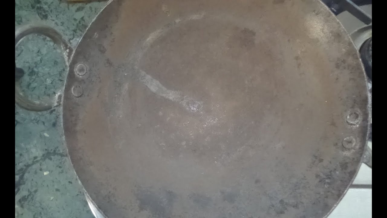 Seasoning iron kadai first time/ 3 steps और लोहे की कड़ाही साफ 👌