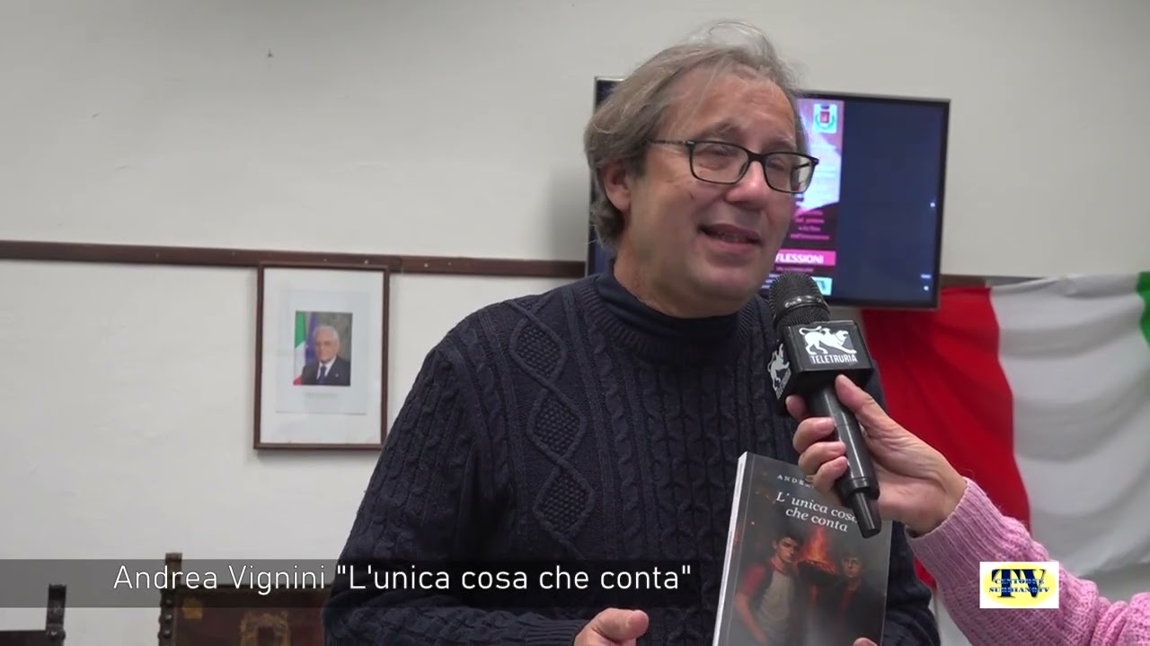 Andrea Vignini con il libro L'unica cosa che conta