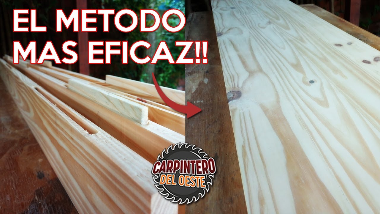 EXCELENTE METODO PARA UNIR MADERAS Y REALIZAR PANELES