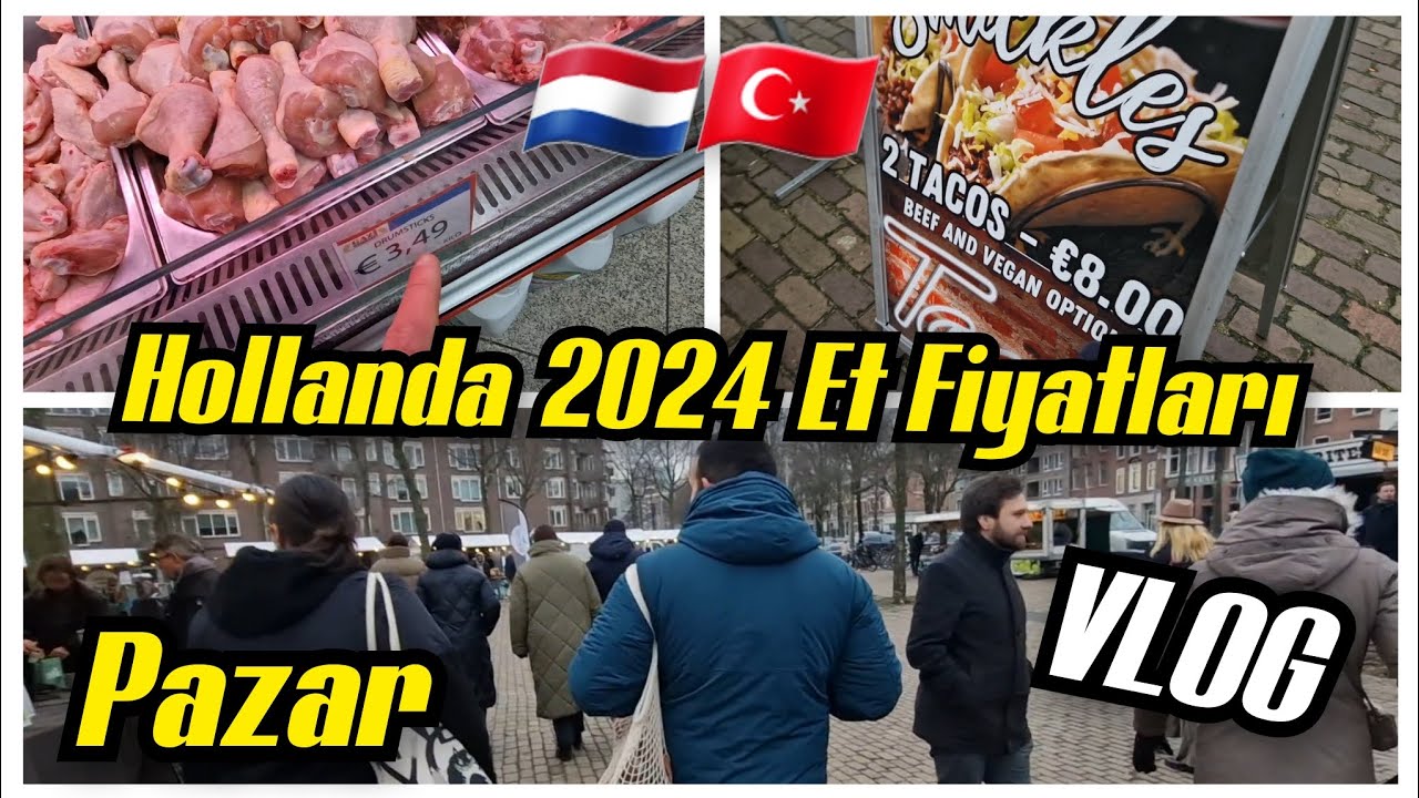 Hollanda Market Turu | Action Mağazası | Organik Semt Pazarı | Türk Market Et Fiyatları 2024 🇳🇱🇹🇷