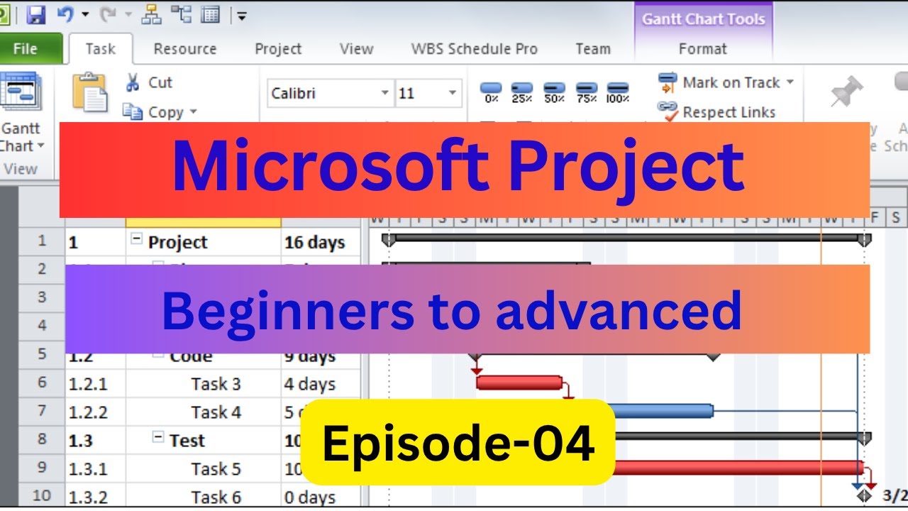 Microsoft Project in Bangla for Beginners to Advanced (Duration Setup)- Episode-04