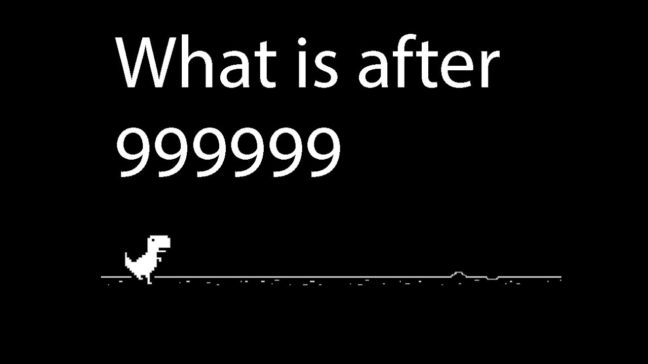 End of game Chrome Dino Game!!