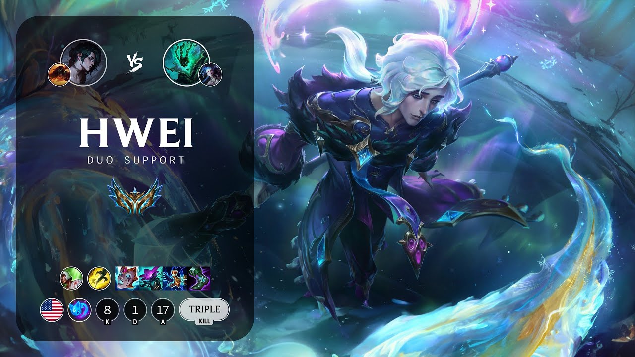 Hwei Support vs Thresh - NA Challenger Patch 14.5