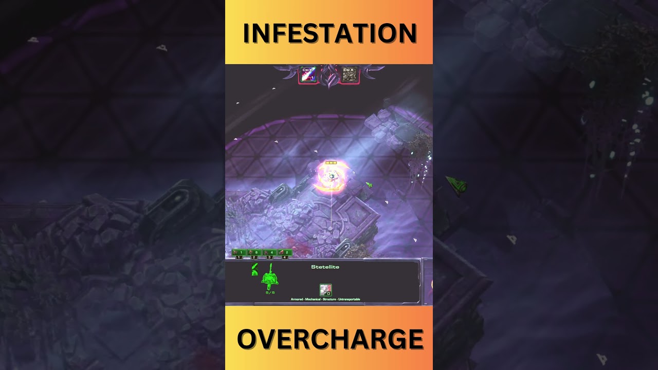 INFESTATION & OVERCHARGE on Stetellites! #starcraft2coop