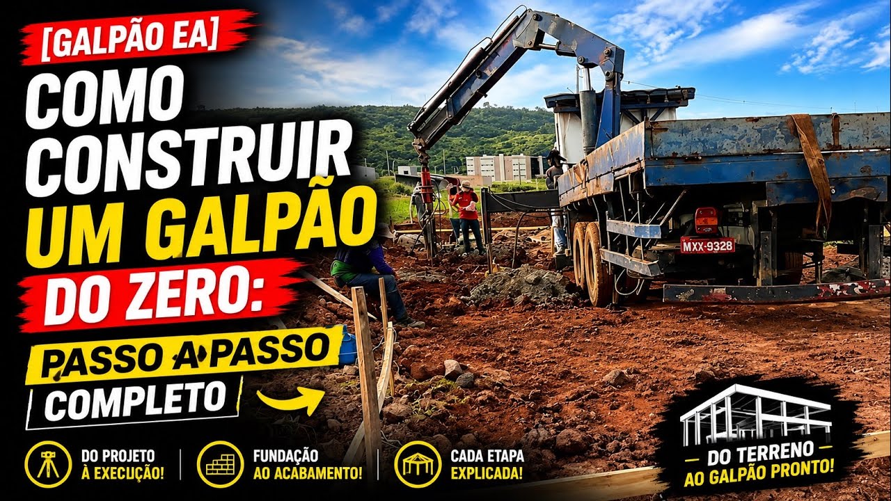 [GALPÃO EA ] - Como fazer um Galpão do Zero -  Passo a Passo