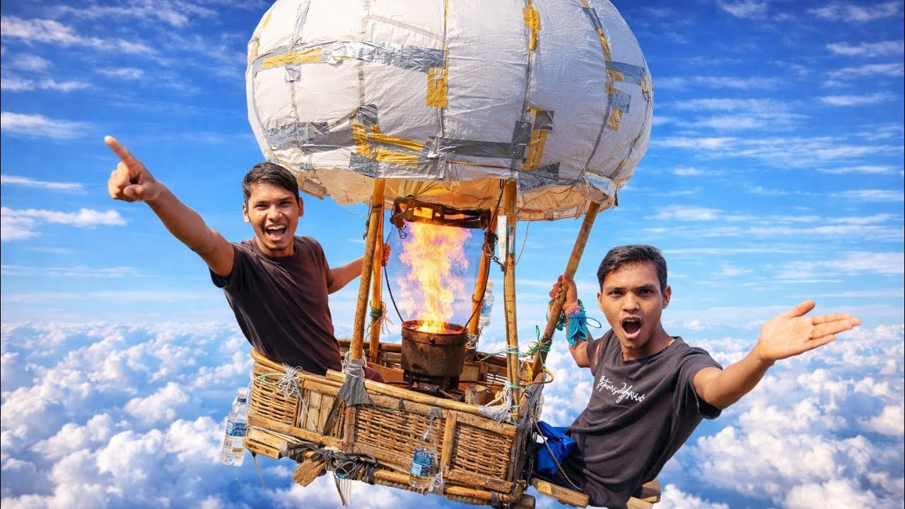 👍 हॉट एयर बलून | देखें पूरा वीडियो💥 #viralvideo #hotairballoon 
