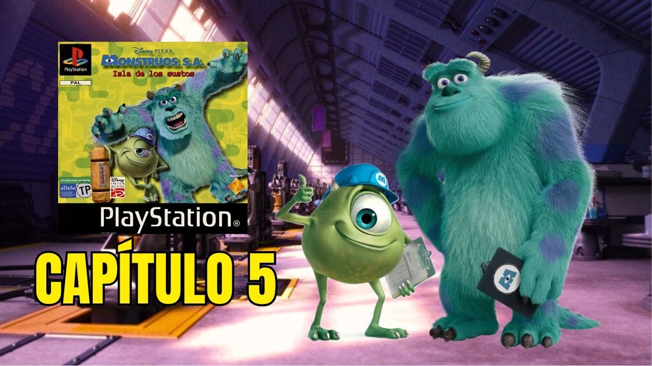 😱Monstruos SA Isla de los Sustos #5 La tumba y la Pirámide - PlayStation 1