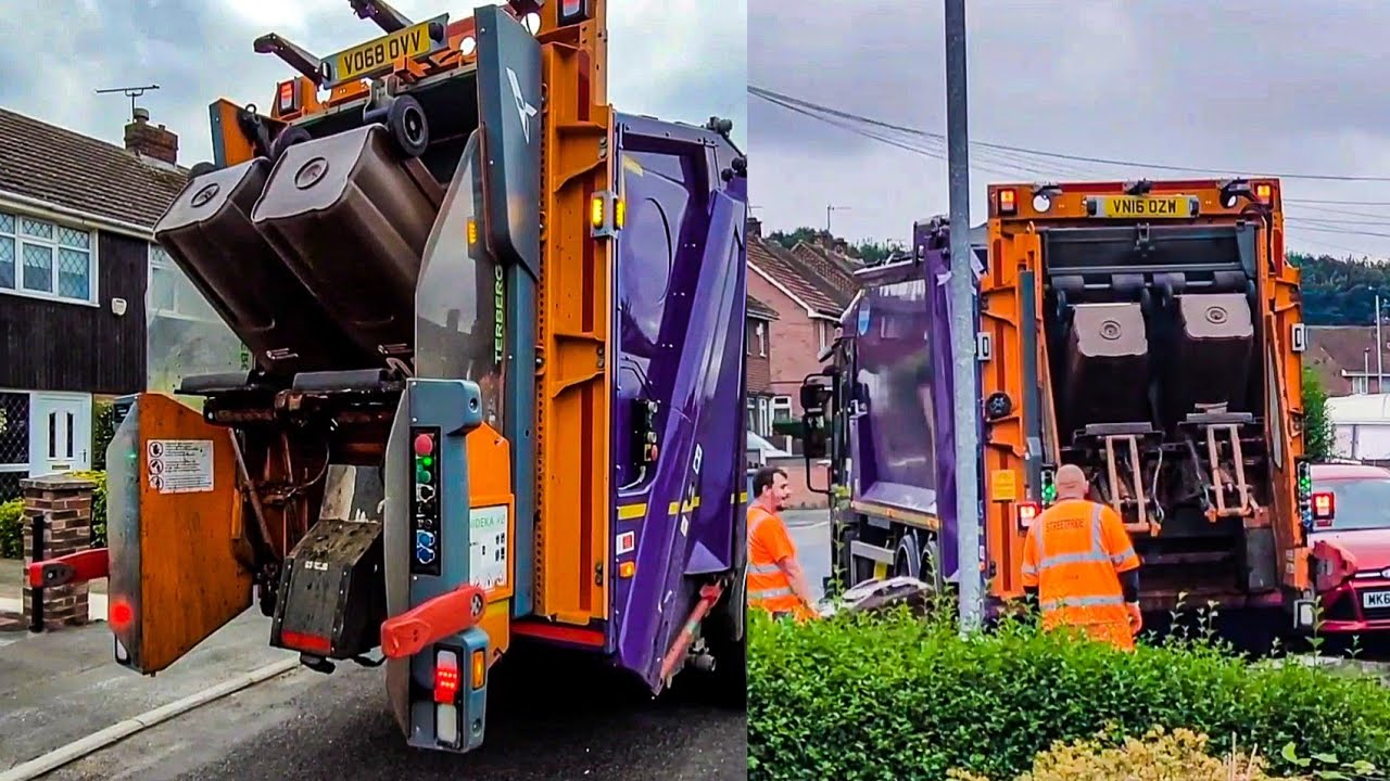 Dennis Elite 6 Bin lorry on Heavy Garden Waste, OZW/OVV