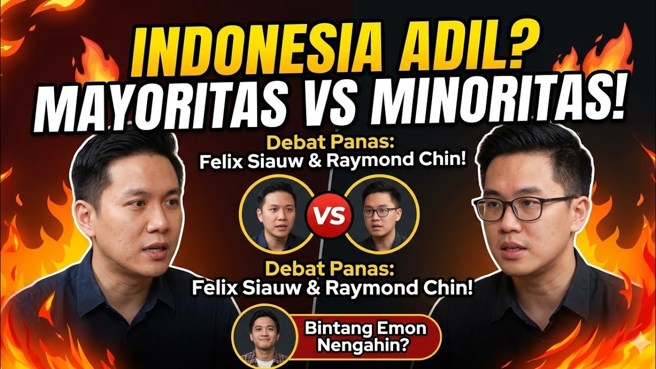 Benarkah Indonesia Lebih Adil Bagi Mayoritas? Debat Panas Felix Siauw & Raymond Chin !!! 