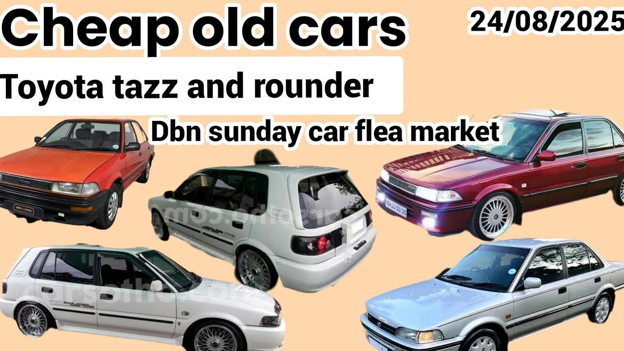 Cheap toyota rounder and tazz that was in durban Sunday 2nd hand car flea market on 24/08/2025