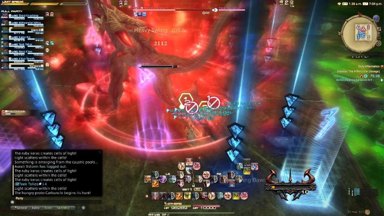 PF Clear - Pandaemonium 5 Savage: Proto-Carbuncle