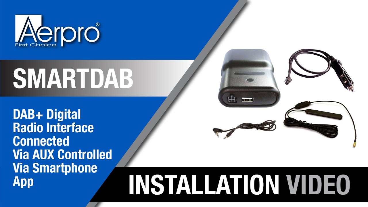 SMARTDAB - DAB+ DIGITAL RADIO INTERFACE CONNECTED VIA AUX CONTROLLED VIA SMARTPHONE APP