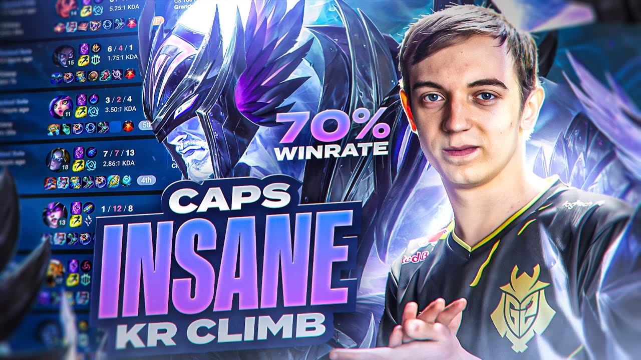 CAPS IS GOING CRAZY... *70% WIN RATE 1200LP KOREA SERVER...*