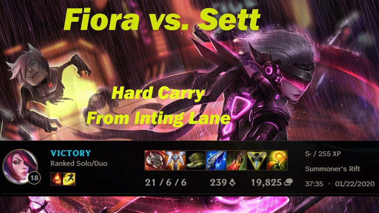SEASON 10 FIORA VS. SETT FULL GAMEPLAY (NEW OP BUILD TO CARRY YOUR TEAM)