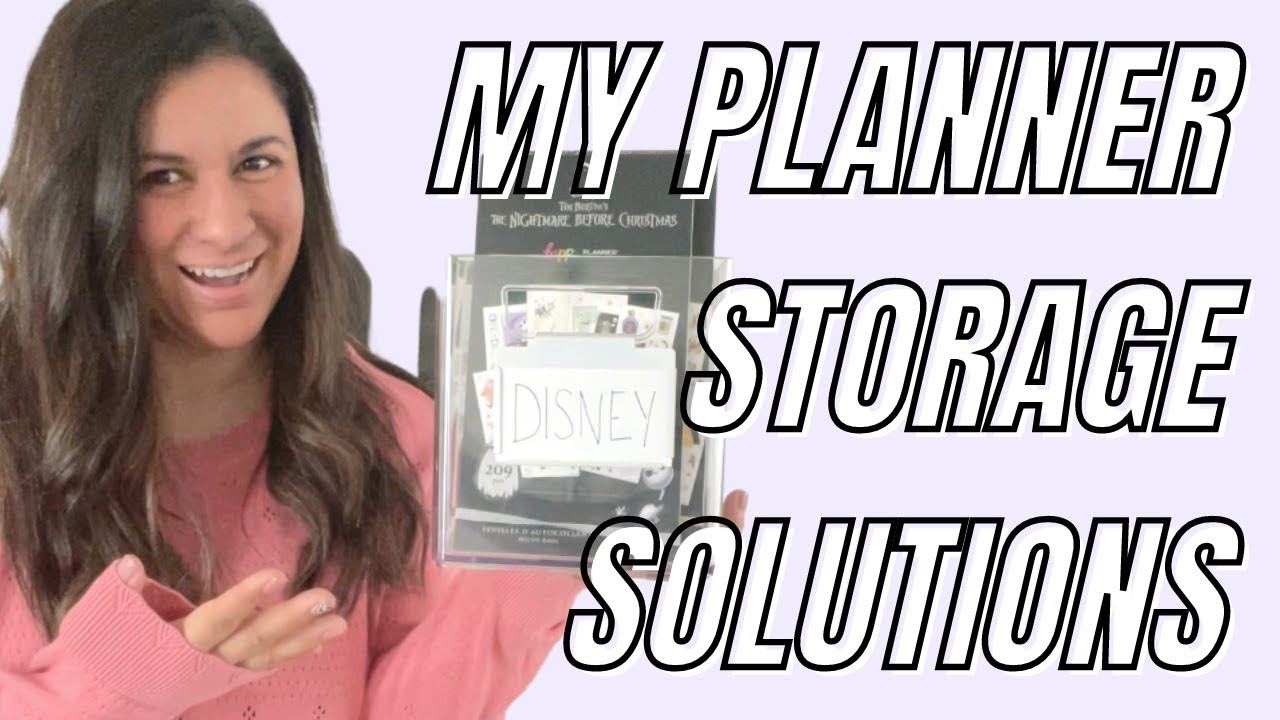 PLANNER STORAGE SOLUTIONS | MY FAVORITE CLEAR AND WHITE CONTAINER STORAGE OPTIONS FOR PLANNER ITEMS