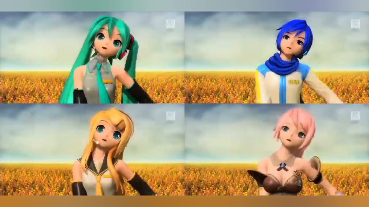 Ievan Polkka Miku Rin Luka Kaito (Different versions)
