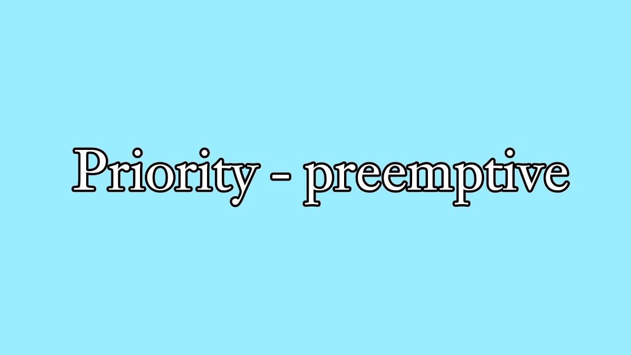 5. خوارزمية Priority - Preemptive 