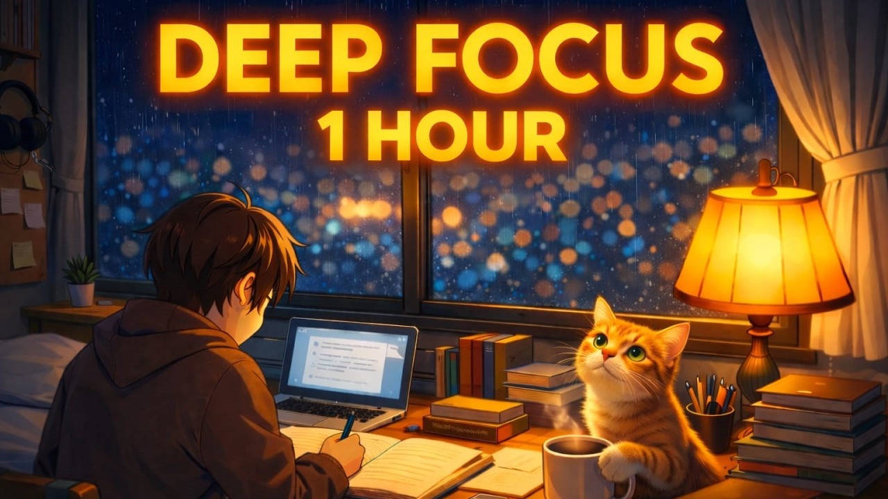 deep focus relaxing music/beat 🌙 | Calm & Relaxing & 집중 | 1 Hour