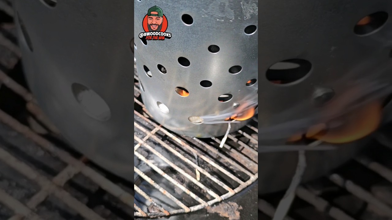 Готовьте на гриле как профессионал: надёжный способ розжига в дымоходе для новичков! #шорты #грил...