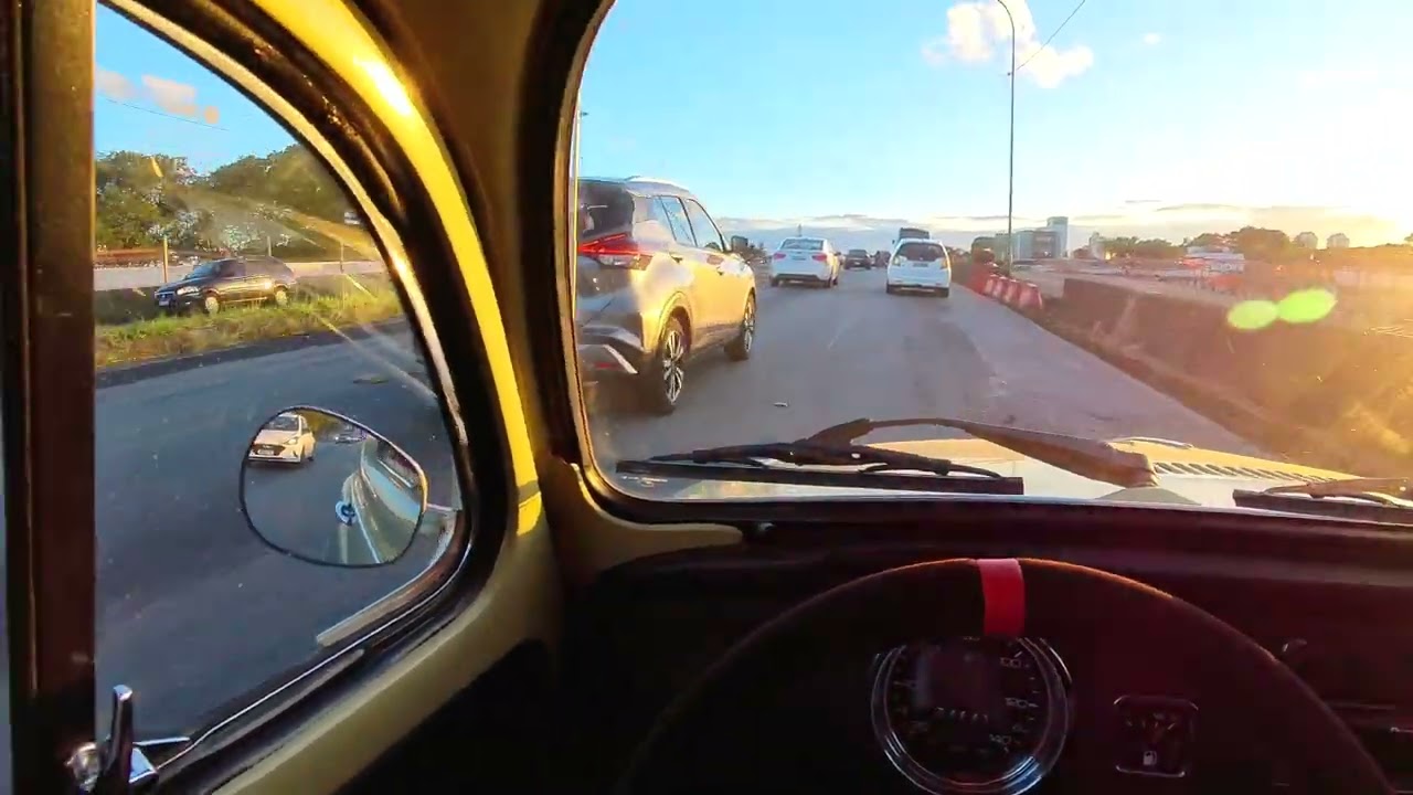 FINAL DE TARDE FUSCA 1600 1980 | POV DRIVE