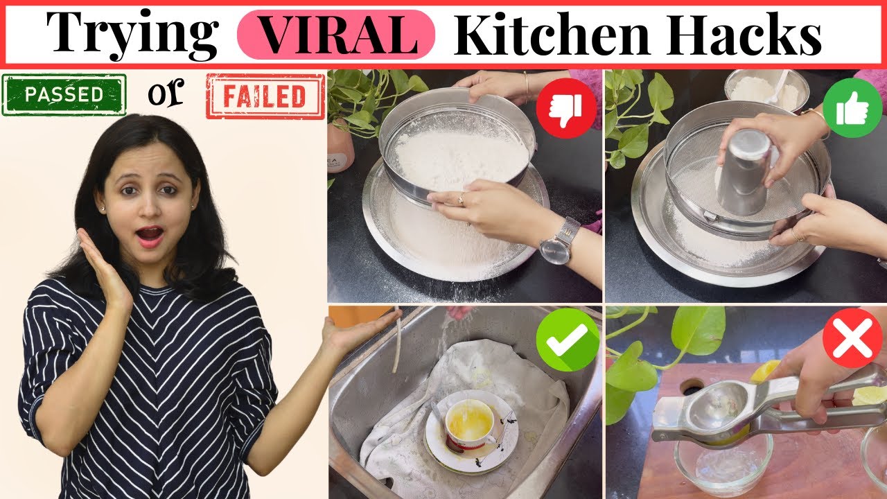 Trying VIRAL Kitchen Hacks–Do They Actually Work? 🤔| Time & Money Saving Kitchen Tips | Urban Rasoi