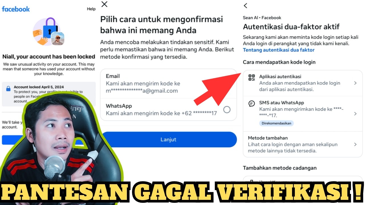 Ini 3 Penyebab Verifikasi Gagal Saat Login Facebook !