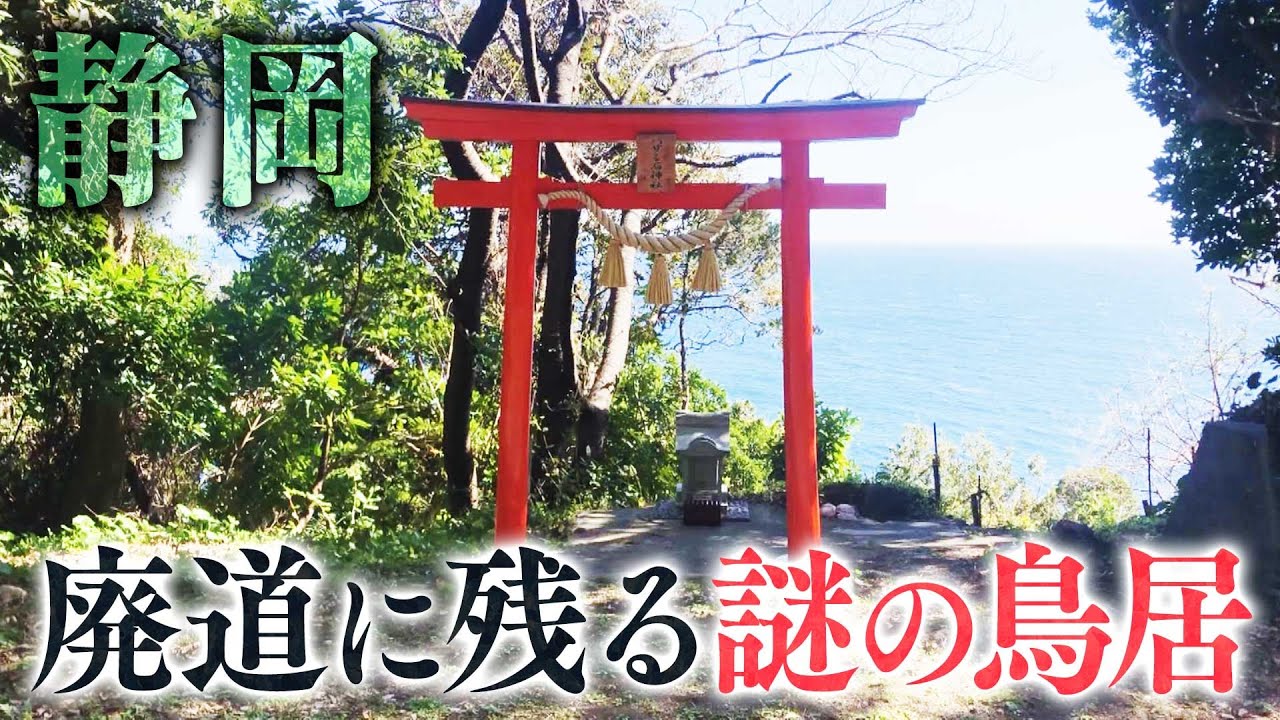 【静岡】大地震で廃道化した道に残る謎の新しい鳥居