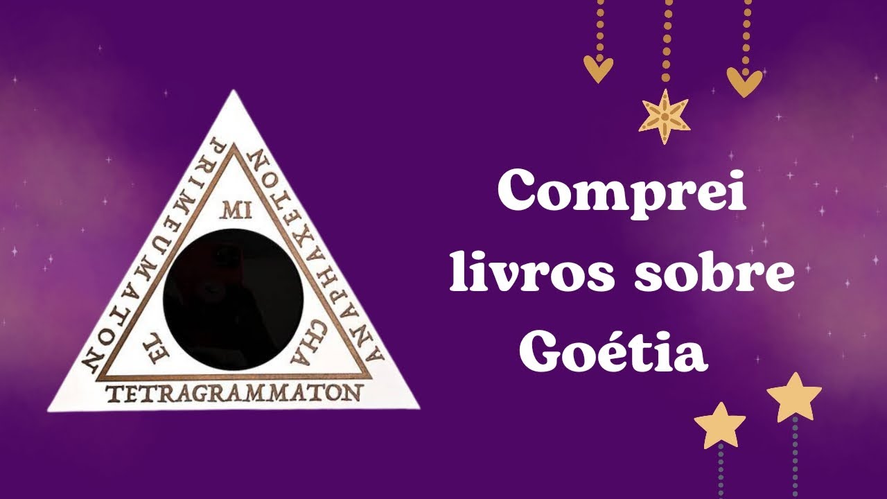 Unboxing de livros sobre Goétia