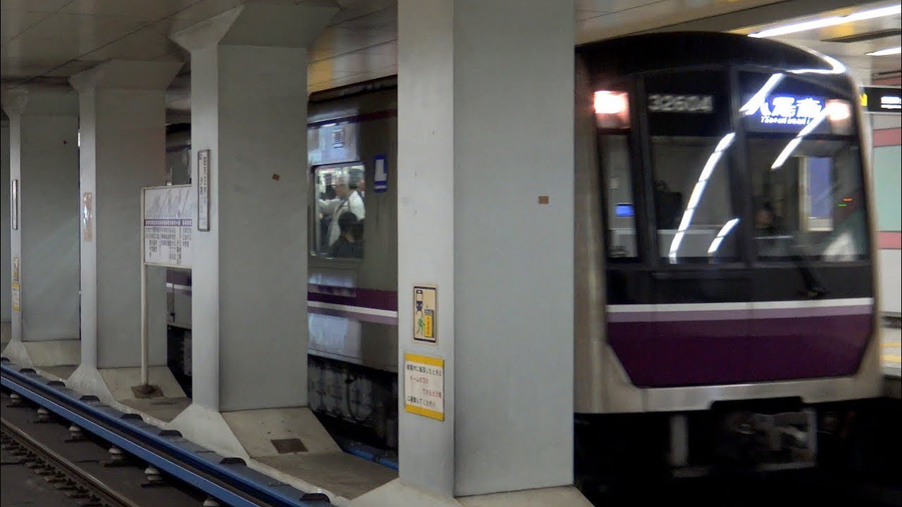 【4K】大阪メトロ谷町線30000系(三菱IGBT-VVVF)、22系機器未更新車(三菱GTO-VVVF・東芝GTO-VVVF)、22系機器更新車到着・発車シーン集 四天王寺前夕陽ヶ丘駅にて