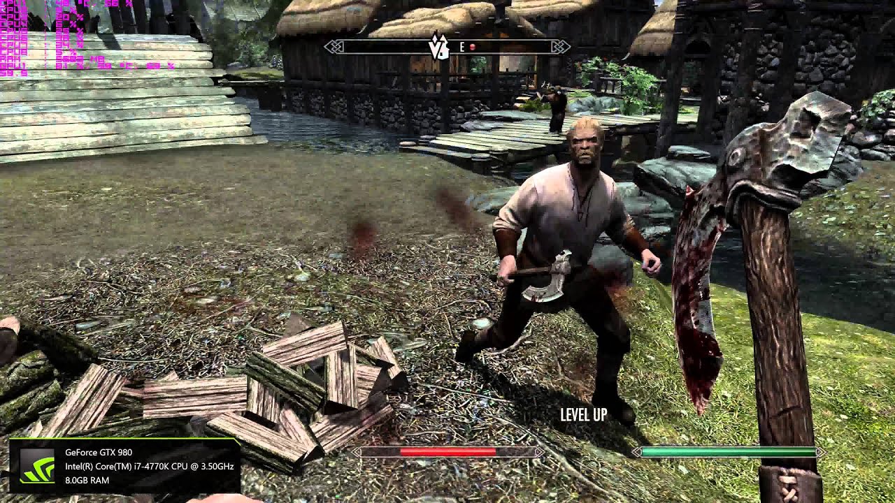Modded Skyrim 4K 60 FPS Test GTX 980