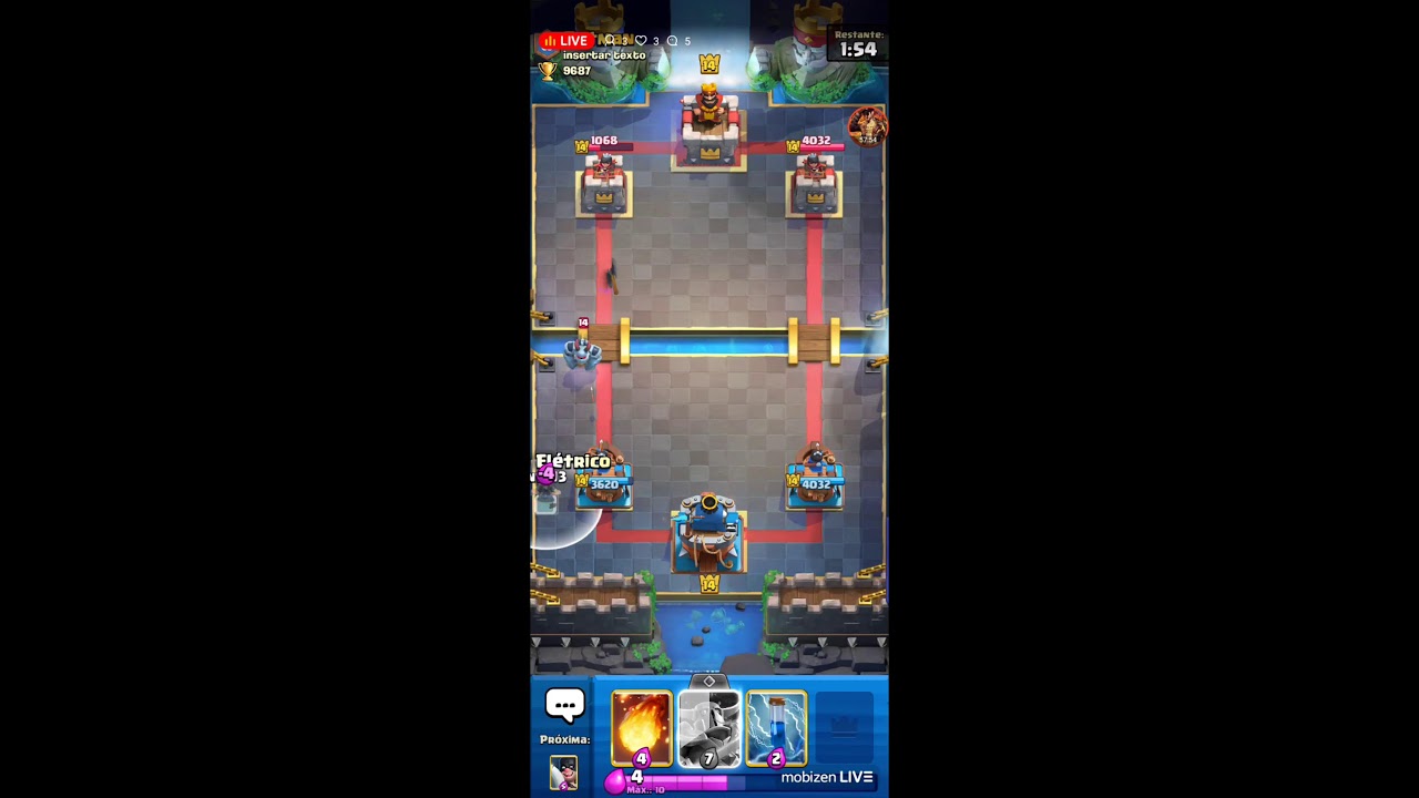 Push 10k de troféus no Clash Royale.