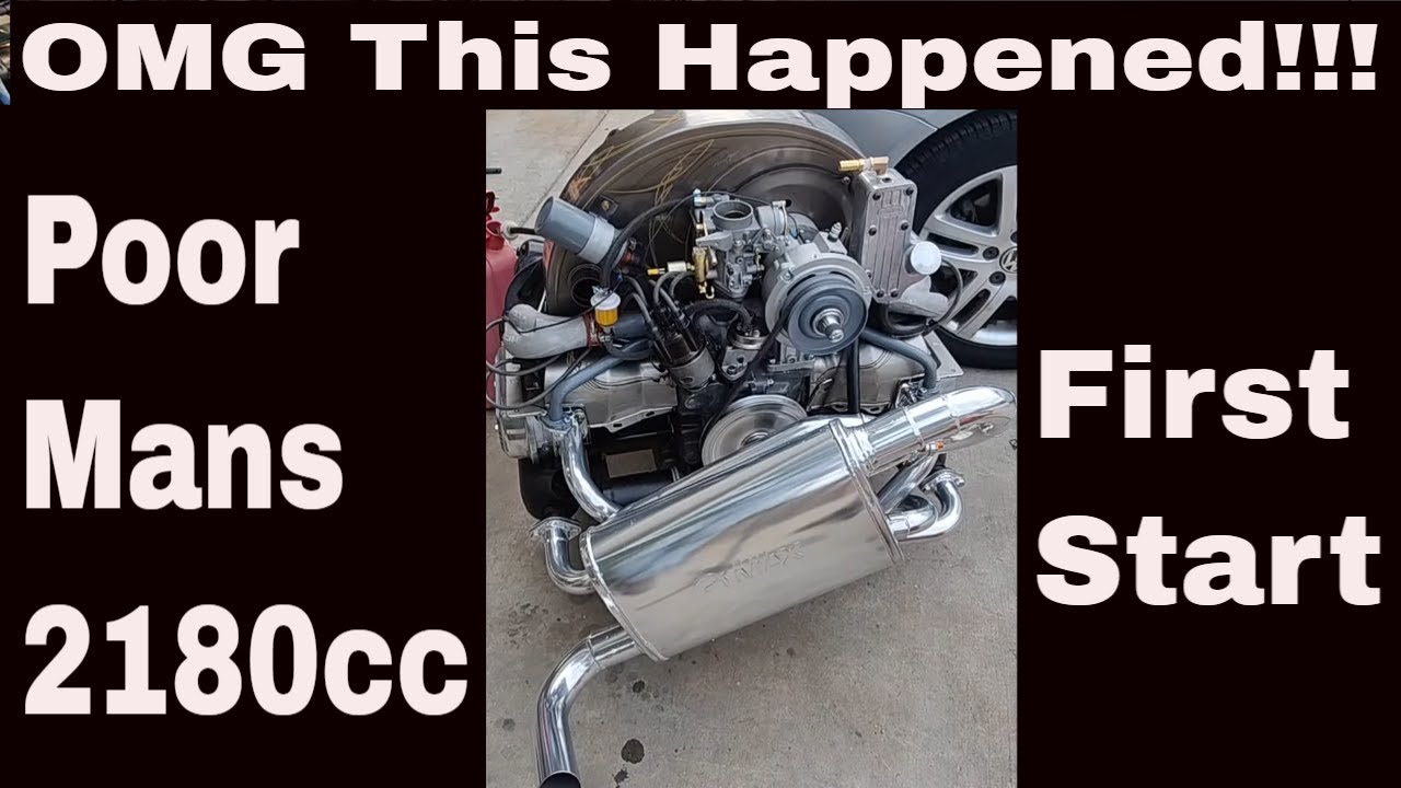 Poor Man’s 2180 VW Air-Cooled Engine 🔧 | 2021cc Build, Costly Mistake & First Start