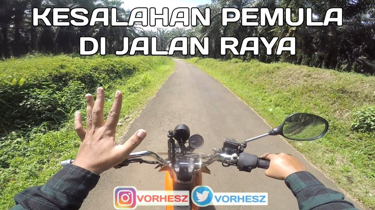 5 KESALAHAN PEMULA SAAT NAIK MOTOR DI JALAN RAYA