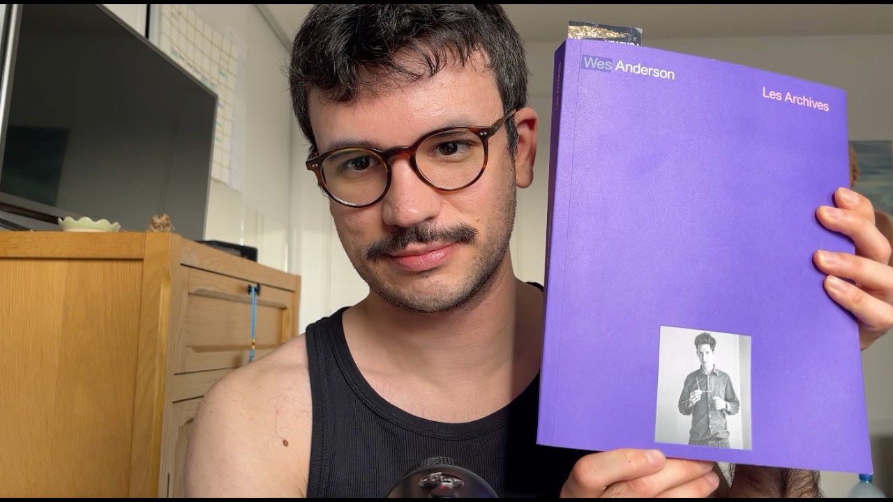 asmr reading wes anderson exhibition book in french — male whisper